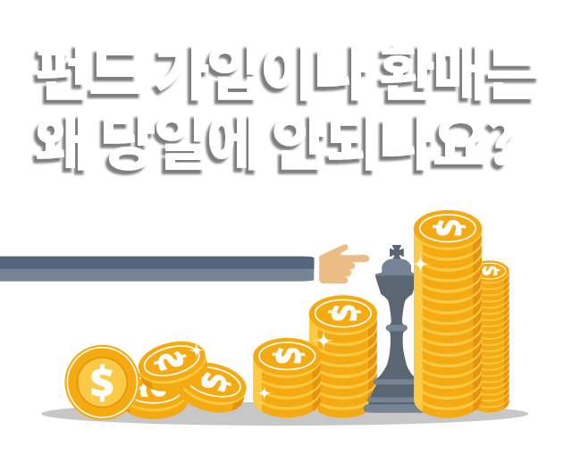 펀드 가입이나 환매는 왜 당일에 안되나요?